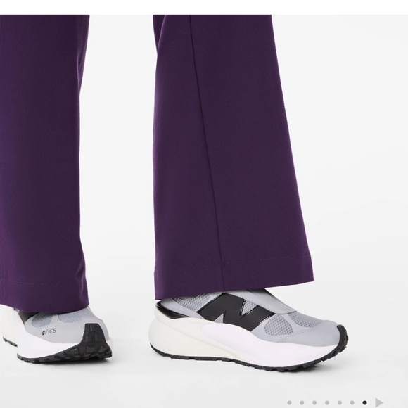 Figs Purple Jam Isabel Wide Leg Scrub Pants - Picture 5 of 5